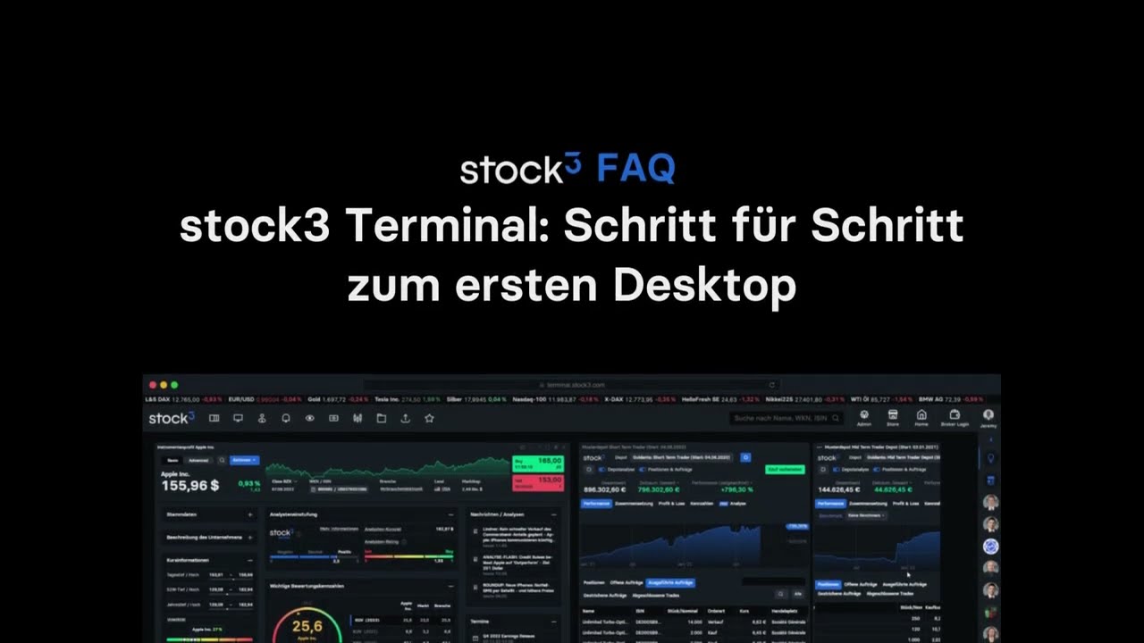 stock3 Terminal: 💻 Schritt für Schritt zum ersten Desktop
