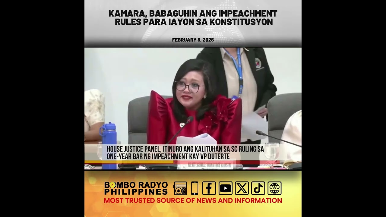 Kamara, babaguhin ang impeachment rules para iayon sa Konstitusyon | Bombo Radyo