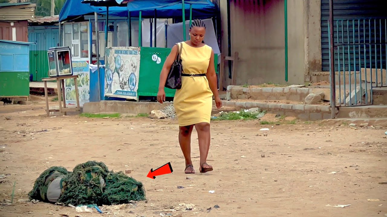 She got the SHOCK of her life. Bushman Prank!