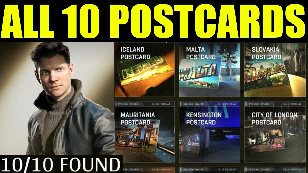007 First Light All Post Card Locations (Collectibles) | The World is not enough achievement