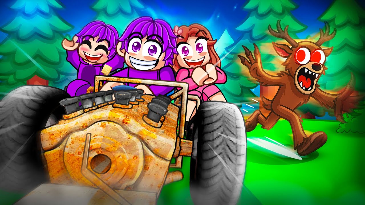 We Built a WORKING CAR In 99 Nights In The Forest…