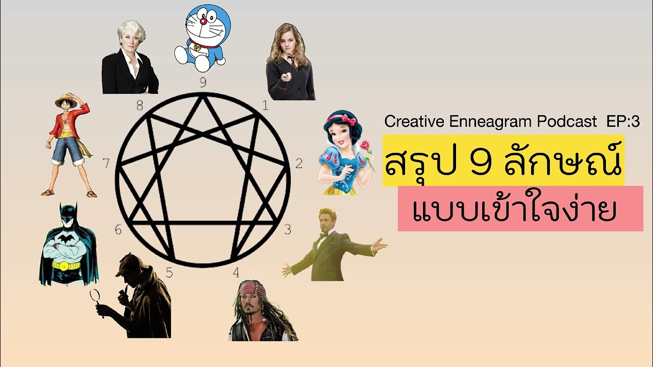นพลักษณ์: คน 9 แบบ สรุปเข้าใจง่าย เข้าใจลึกถึงแรงผลักดันภายใน || Creative Enneagram Poscast EP3