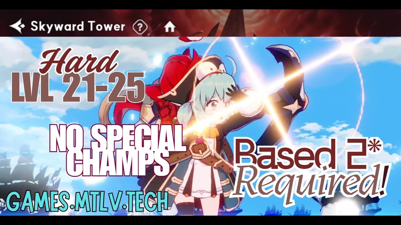 OUTERPLANE Skyward Tower HARD lvl 21-25: Reboot