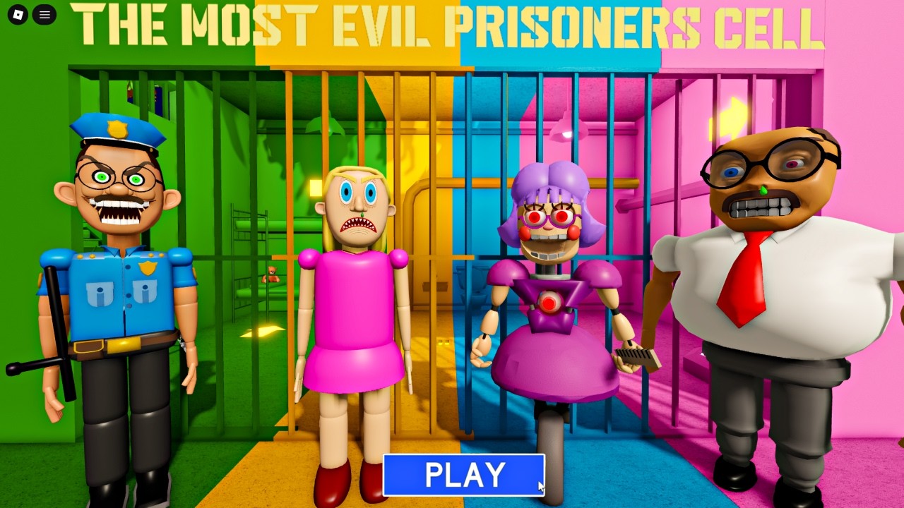 SEÑOR POLICÍA VS MAMÁ MALVADA VS SEÑORITA ANI TRON VS SEÑOR JOE?Aterrador #Roblox