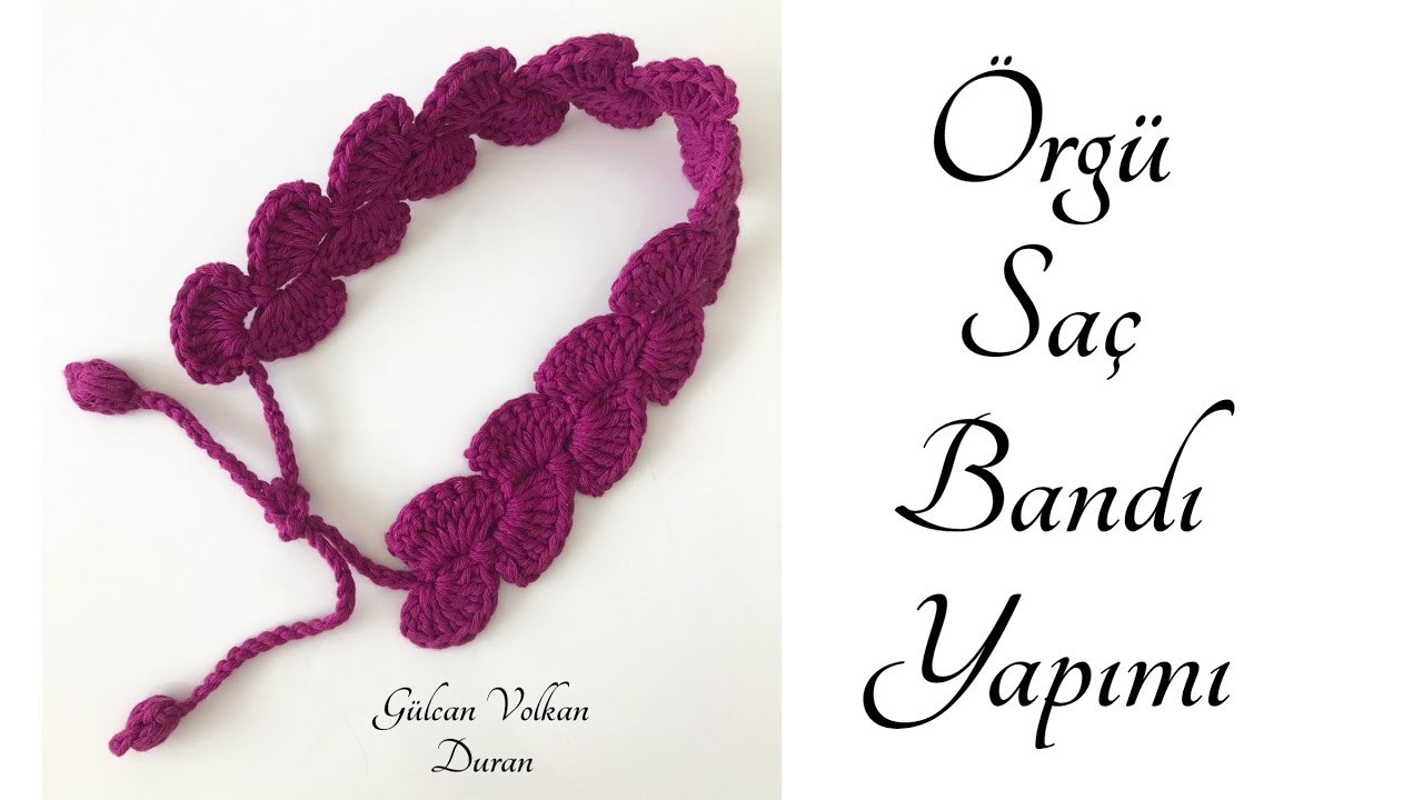DIY - Çok Şık Örgü Saç Bandı Tarifi - Örgü Toka