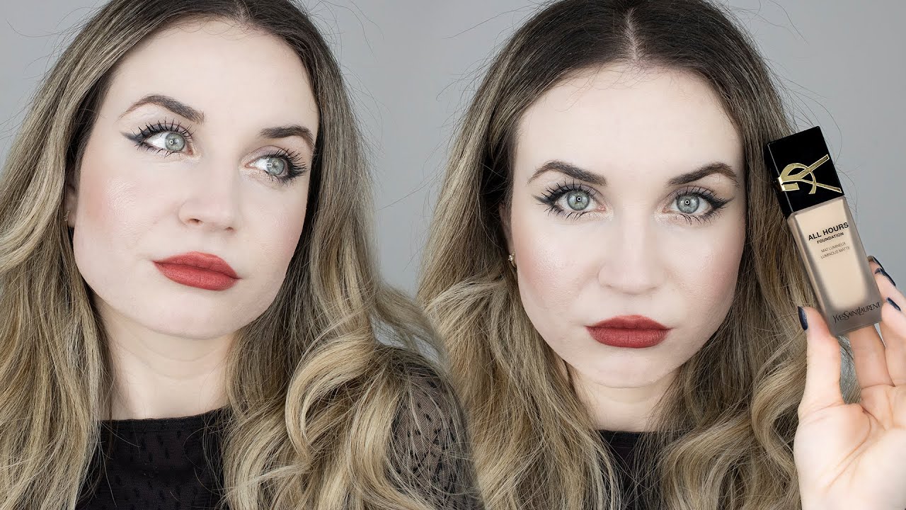 NEW and Improved YSL Beauty ALL HOURS FOUNDATION ~ LUMINOUS MATTE ~ First Impression
