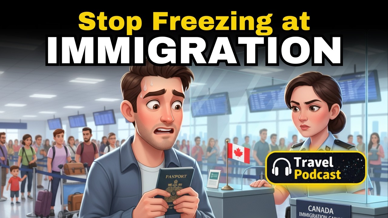 🎧 Don’t Freeze at Immigration! Answer These Questions in English | Learn Travel English ✈️