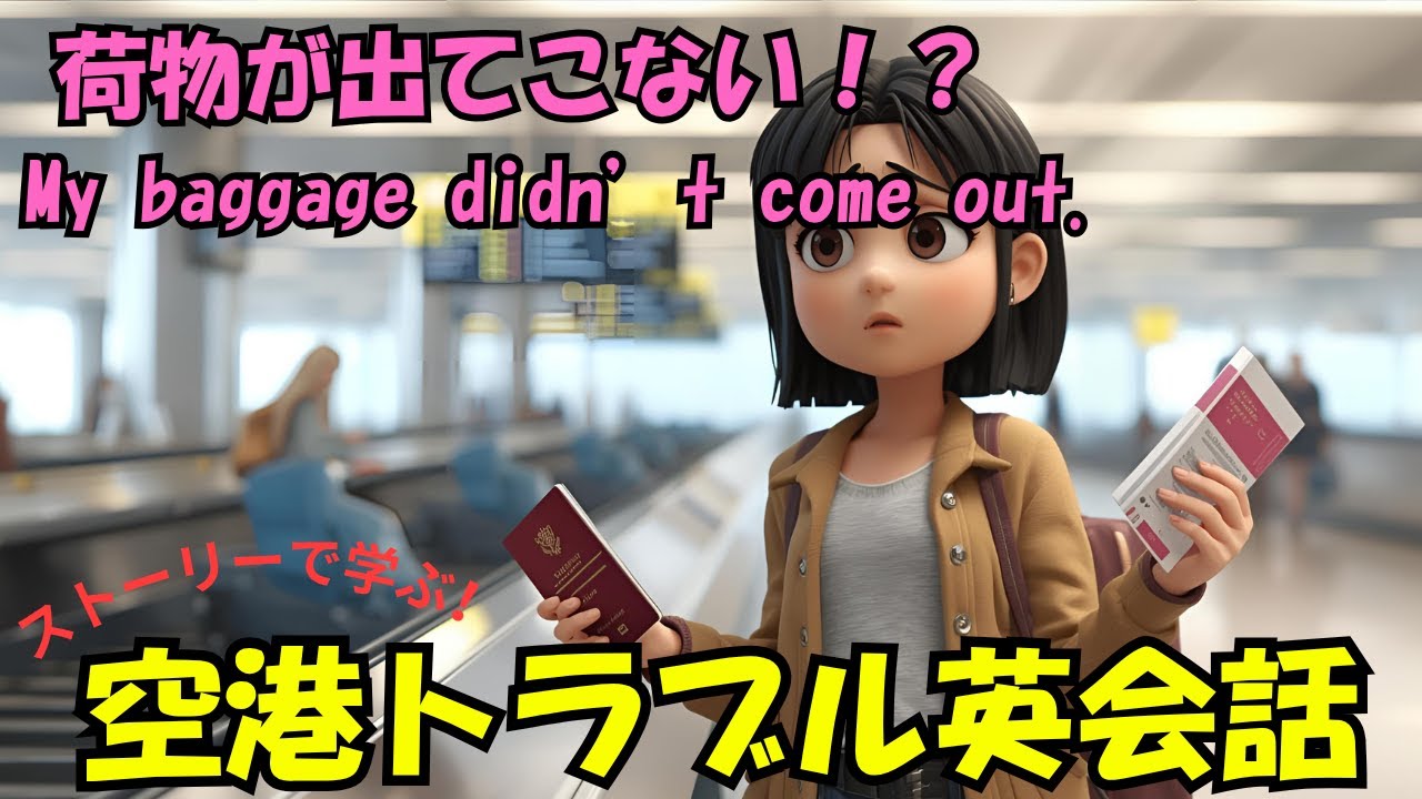 【旅行英会話＃7】知っておくと便利！空港トラブル英語実践フレーズ4選✈️ Airplane English