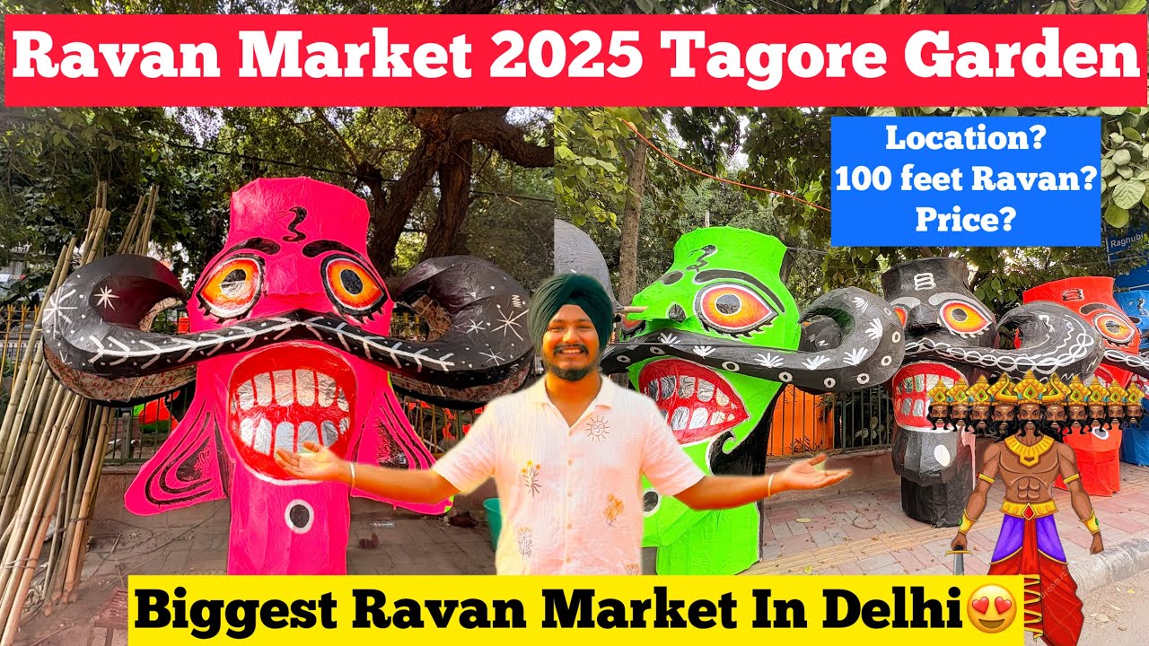 Ravan Market Tagore Garden 2025 | Biggest Ravan Market in Delhi | Ravan Market Subhash Nagar 2025