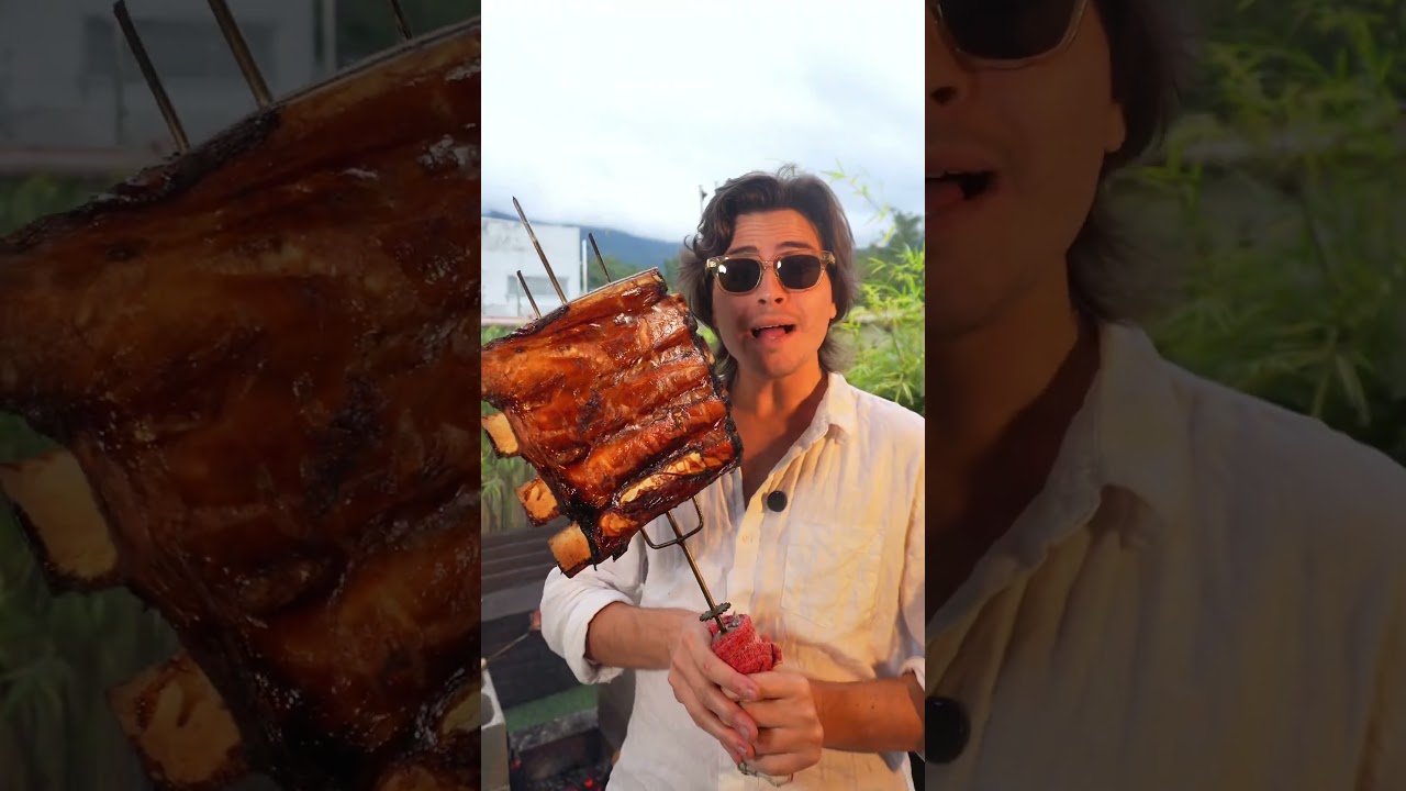 COSTELA NO FOGO DE CH&Atilde;O - Como fazer churrasco ra&iacute;z