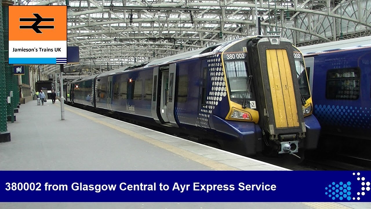 380002 from Glasgow Central to Ayr Express Service