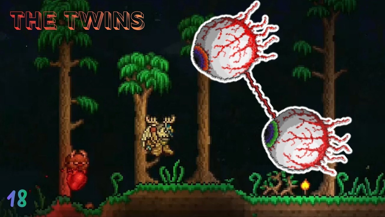 FIGHTING the TWINS! | Terraria