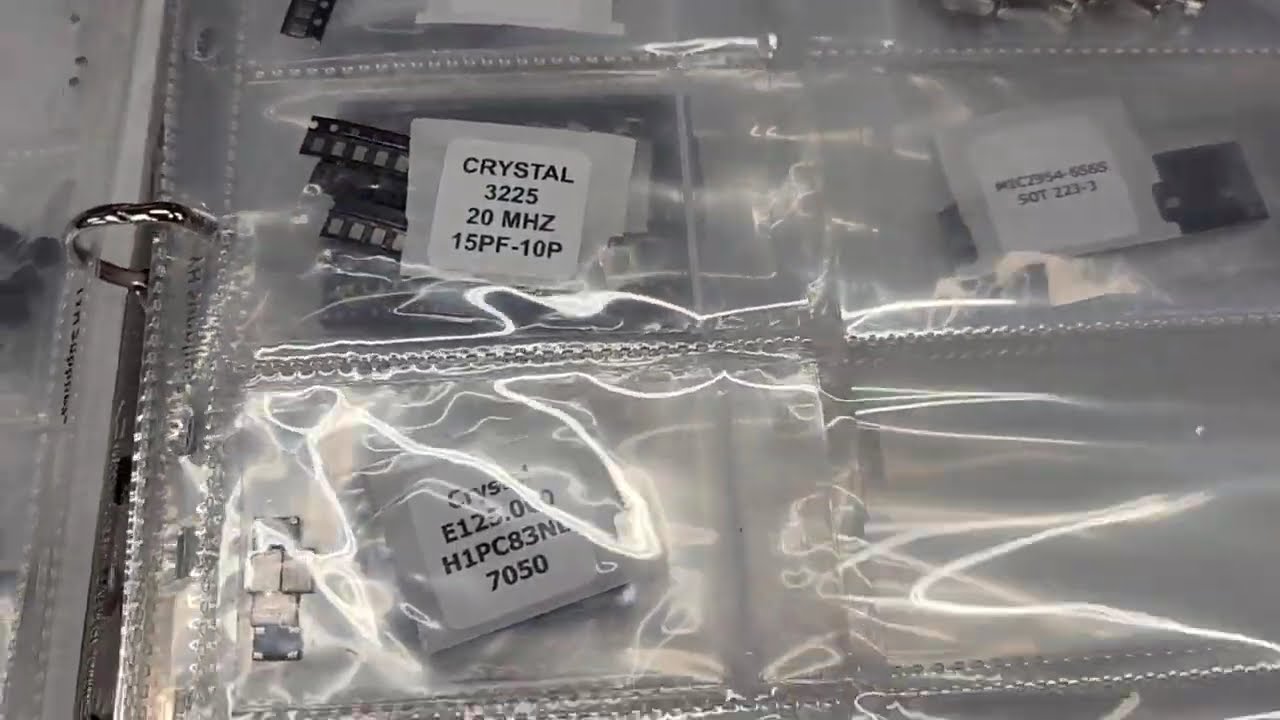 Simple Space Saving Miscellaneous Electronic Component Parts Storage.