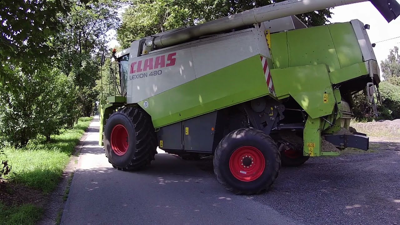ŻNIWA 2021 / KOSZENIE PSZENICY OZIMEJ / GR KONOWSKI /CLAAS LEXION 480/URSUS 1224/KUBOTA M135GX - II