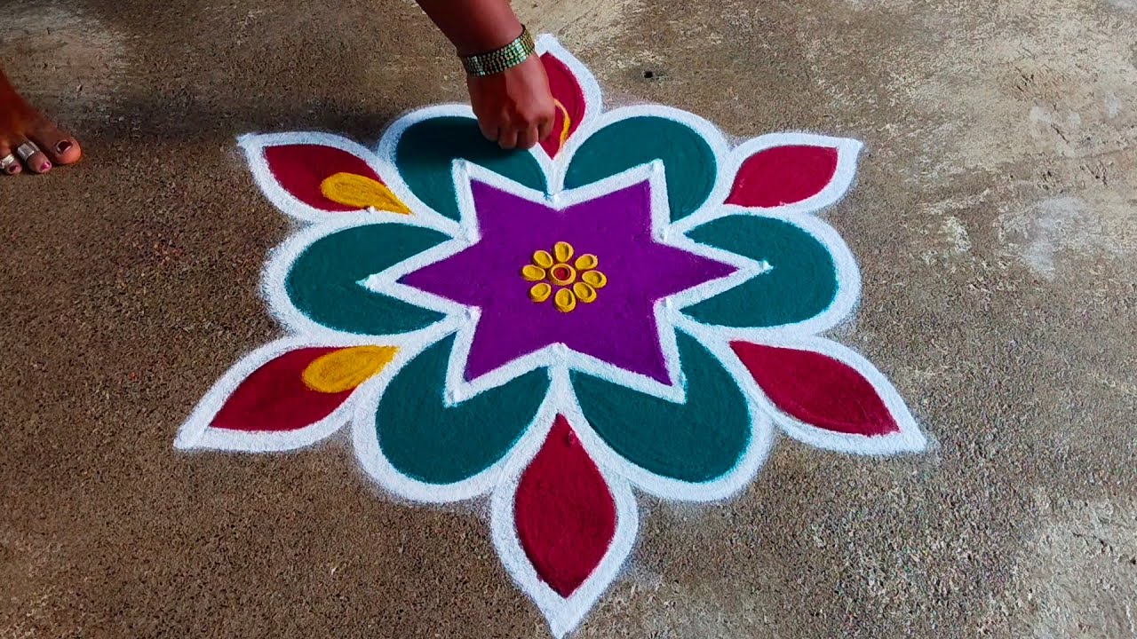 5×3 beautiful rangoli design 🙏❤️❤️❤️❤️👍
