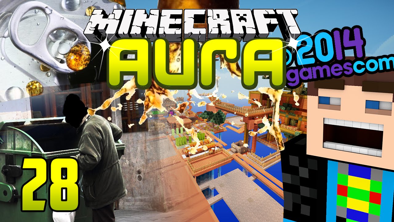 Minecraft AURA #28 - Gamescoms nasser Dosensammler, Privatsphäre und wurde ich erkannt?