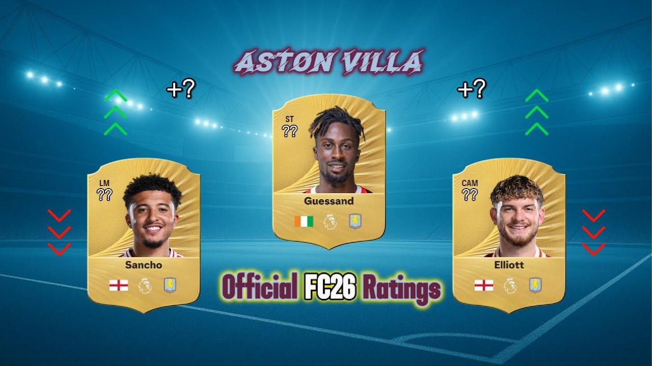 FC26 OFFICIAL RATINGS! ASTON VILLA! FT ALL NEW SIGNINGS!