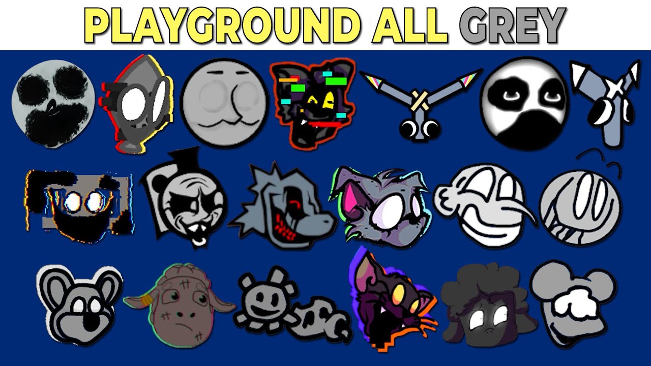 FNF Character Test | Gameplay VS My Playground | ALL Grey Test #2