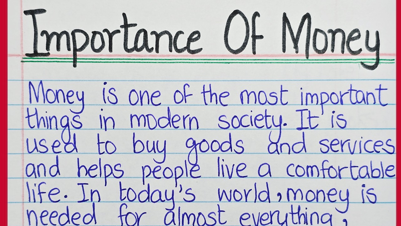Essay on Money in English | Paragraph on Importance of Money | Money Essay
