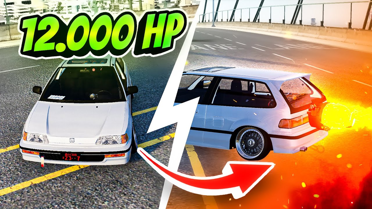 Le Pongo una TURBINA de AVION A un HONDA CIVIC en Gta Rp y esto paso..