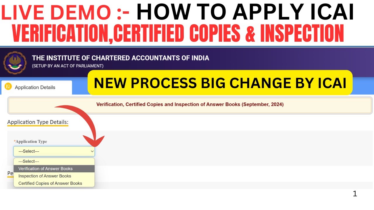 how to Apply ICAI Verification,certified Copies & Inspection | New Process By ICAI