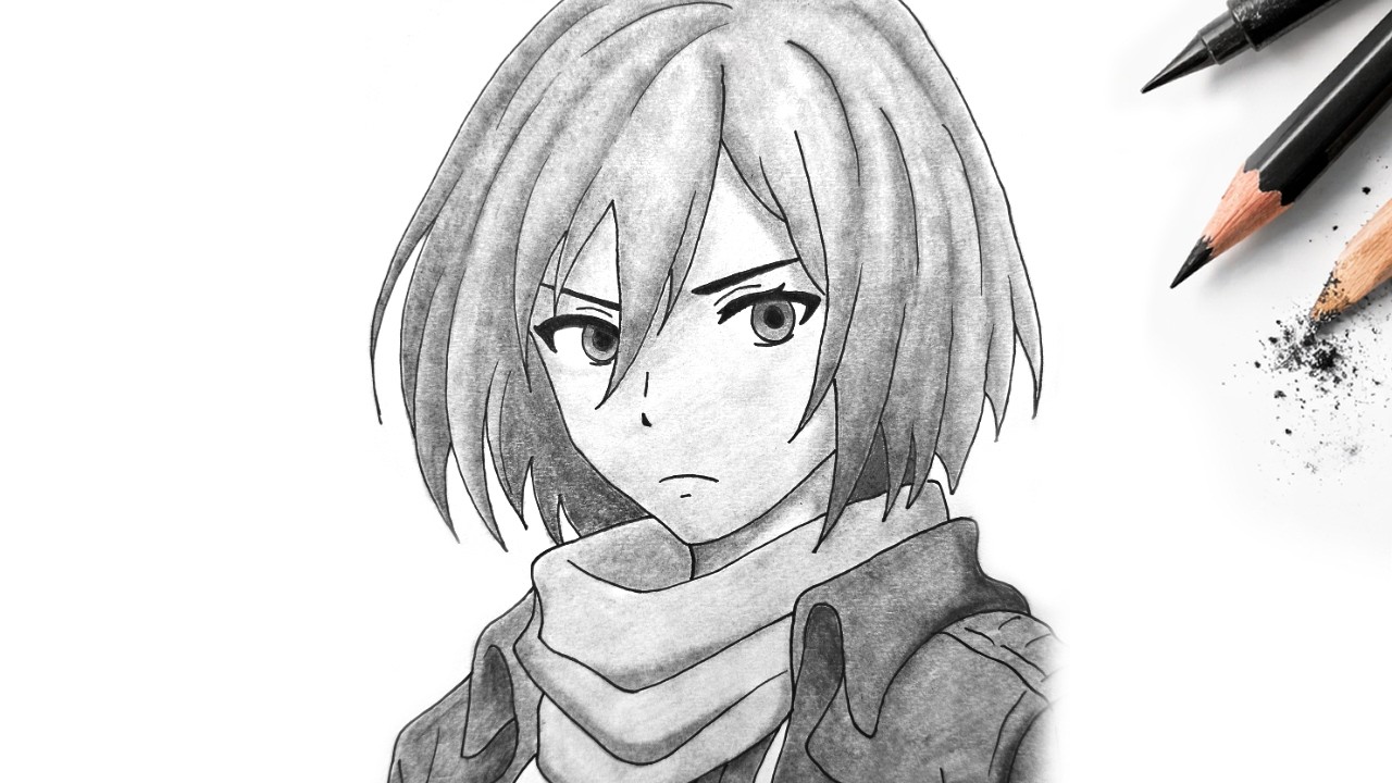 How to draw Mikasa Ackerman | Attack on Titan