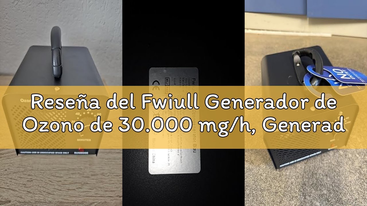 Reseña del Fwiull Generador de Ozono de 30.000 mg/h, Generador de Ozono Industrial con Temporizador