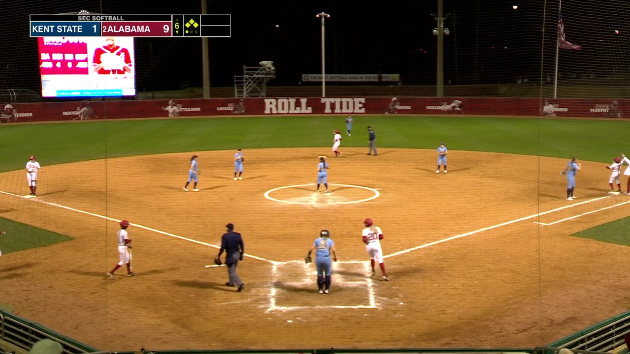 Alabama Softball Sweeps Kent State Over Double Header