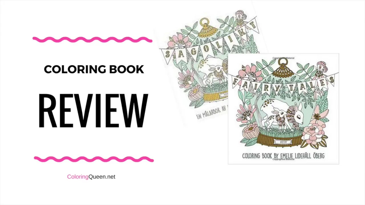 Fairy Tales  Coloring Book Review by Emelie Lidehall Oberg (first published as Sagolikt)