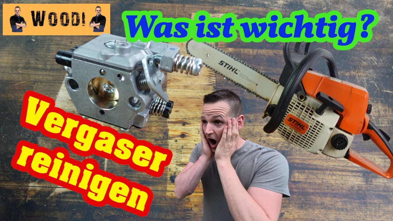 Motorsäge Vergaser reinigen - Aber vorsicht....
