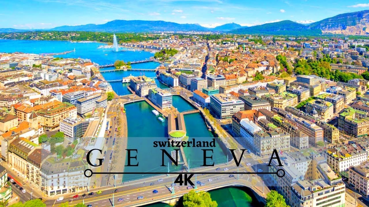 Geneva Switzerland 4K Drone / Cinematic Drone Footage
