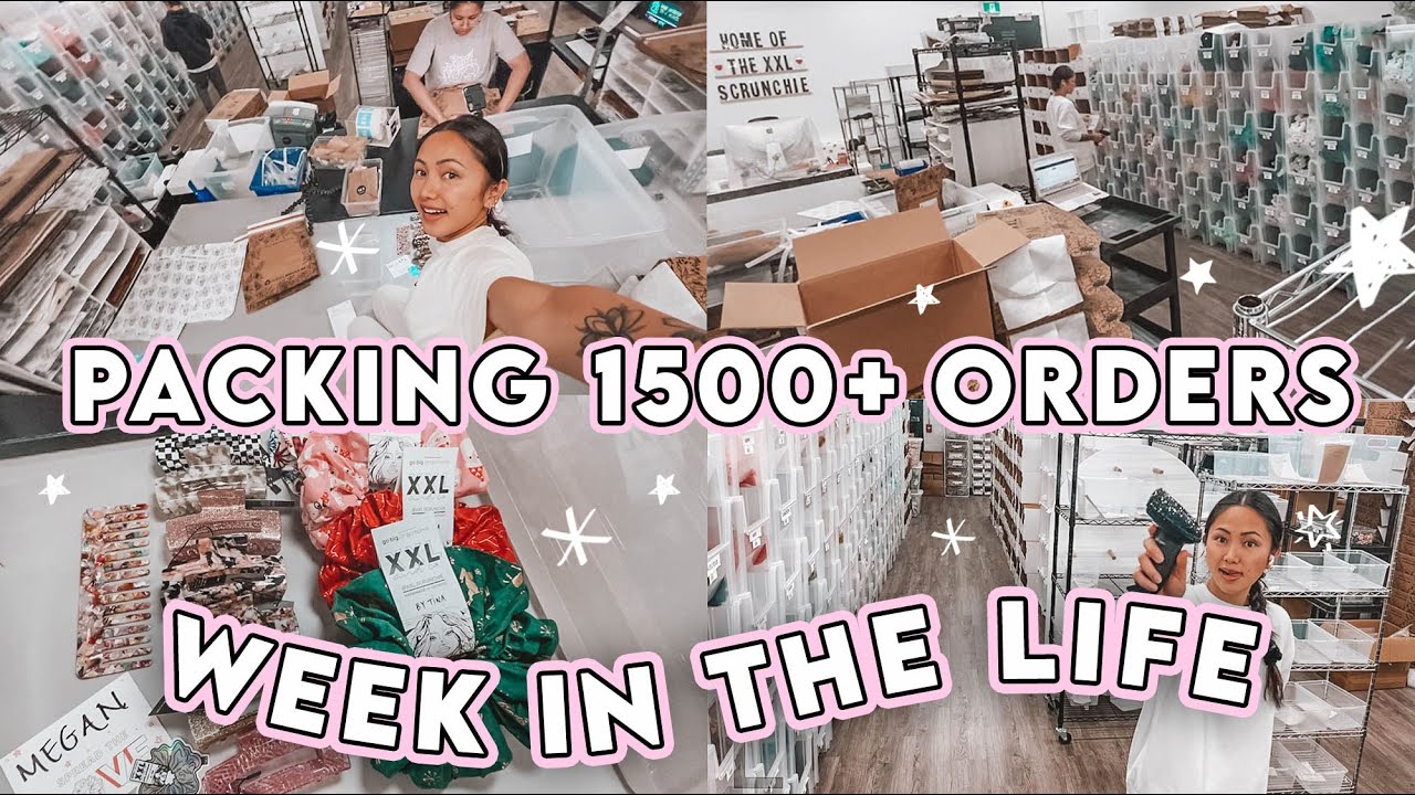 STUDIO VLOG #107 | PACKING 1500+ ORDERS 📦 WEEK IN THE LIFE SMALL BUSINESS 🖤 BLACK FRIDAY ✨
