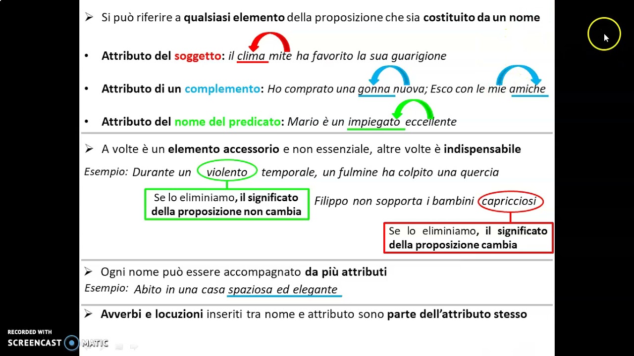 Attributo e apposizione