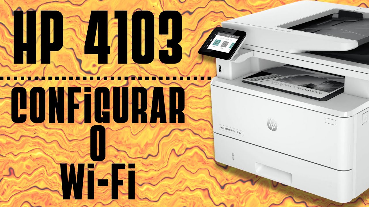 Como configurar WI-FI da impressora HP Laser Jet PRO MFP M4103FDW