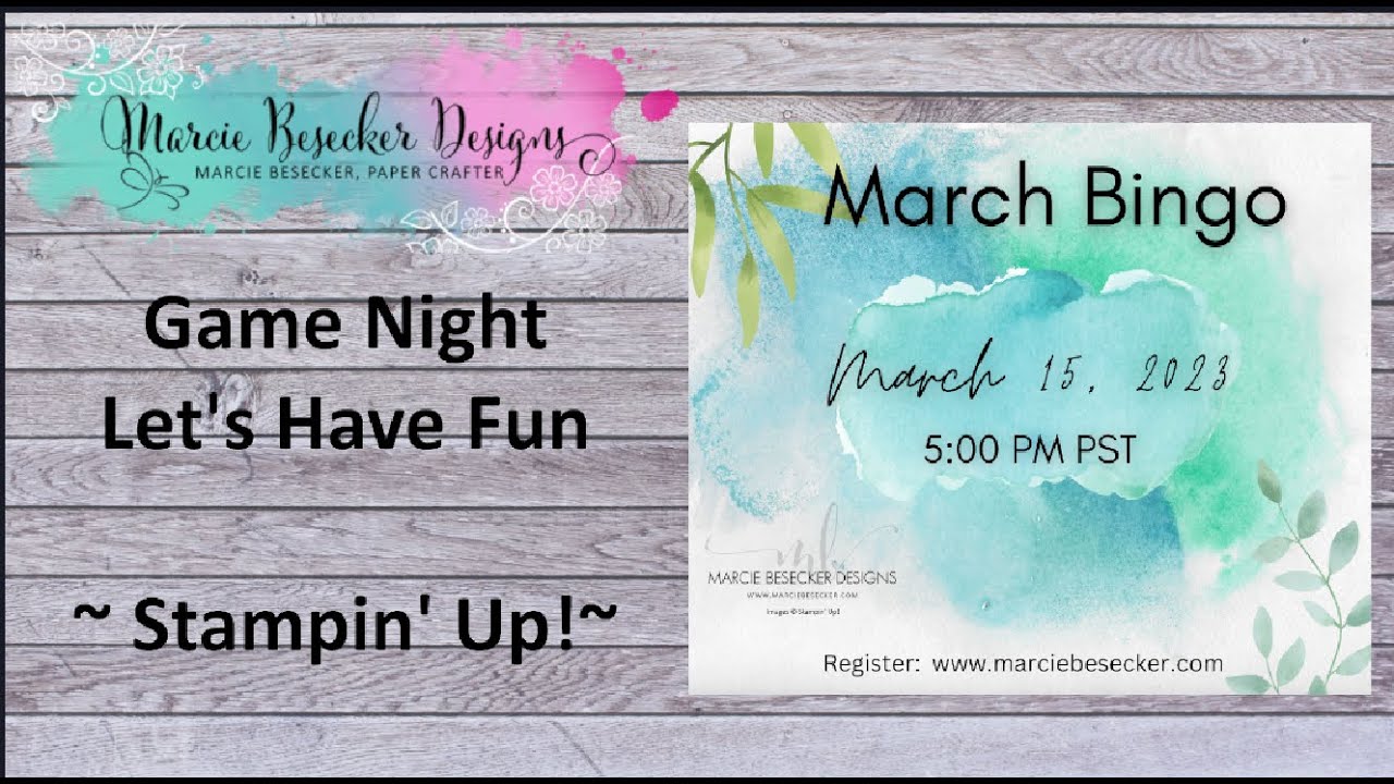 Game Night.  Let's have fun  - Stampin' Up!
