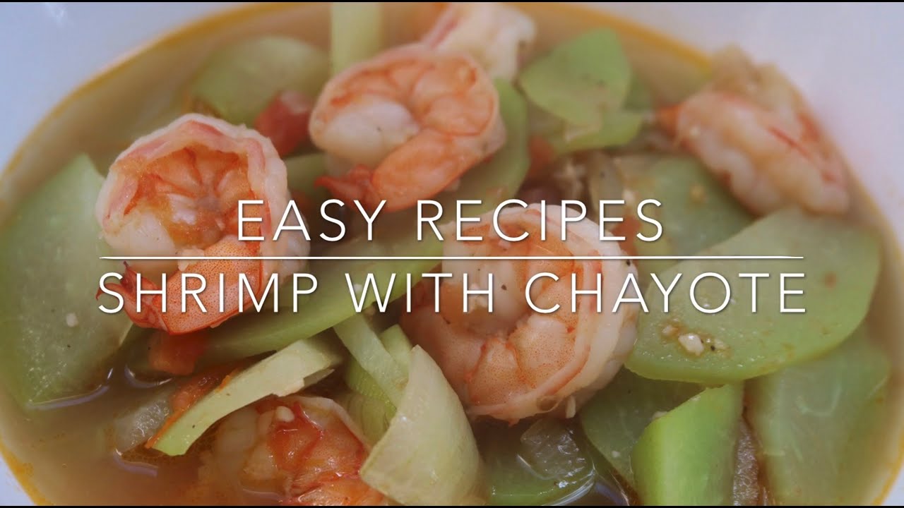 Shrimp with Chayote
