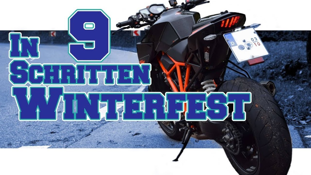 Motorrad richtig einwintern in 9 Schritten