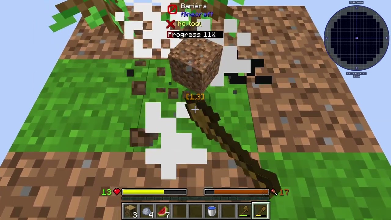 minecarft one block