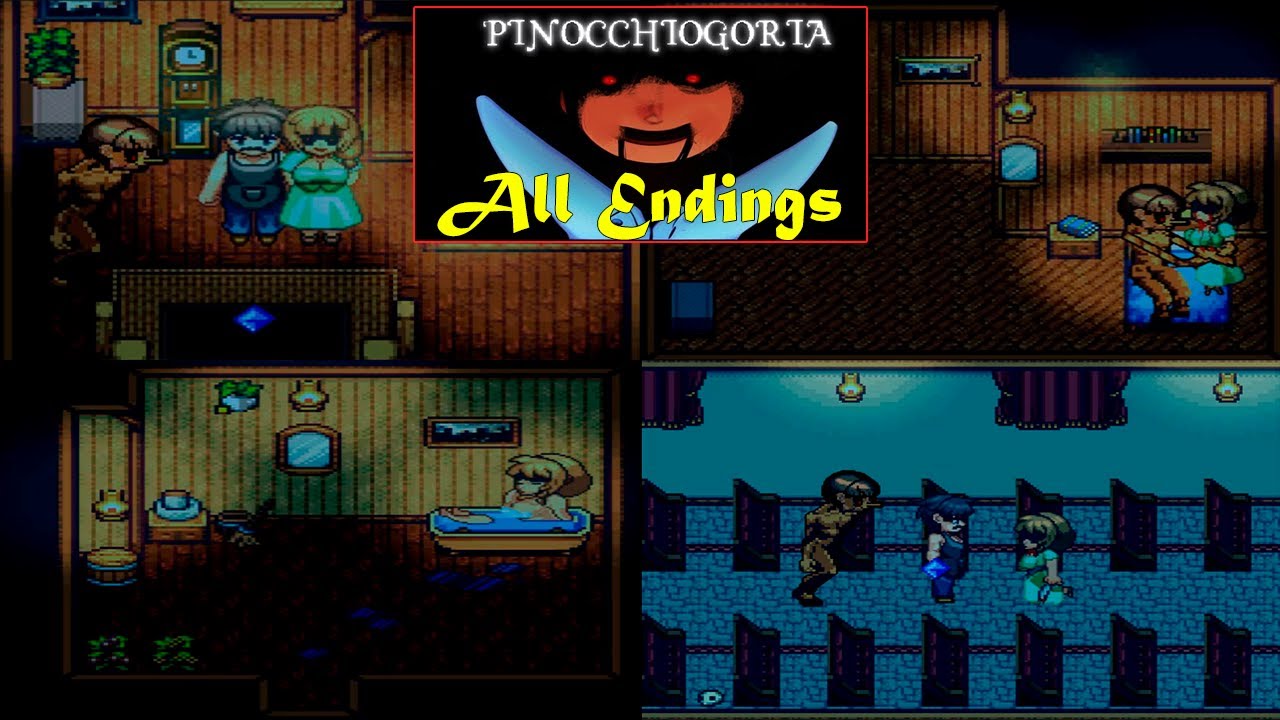 PINOCCHIOGORIA - ALL 5 ENDINGS + NEW ENDING