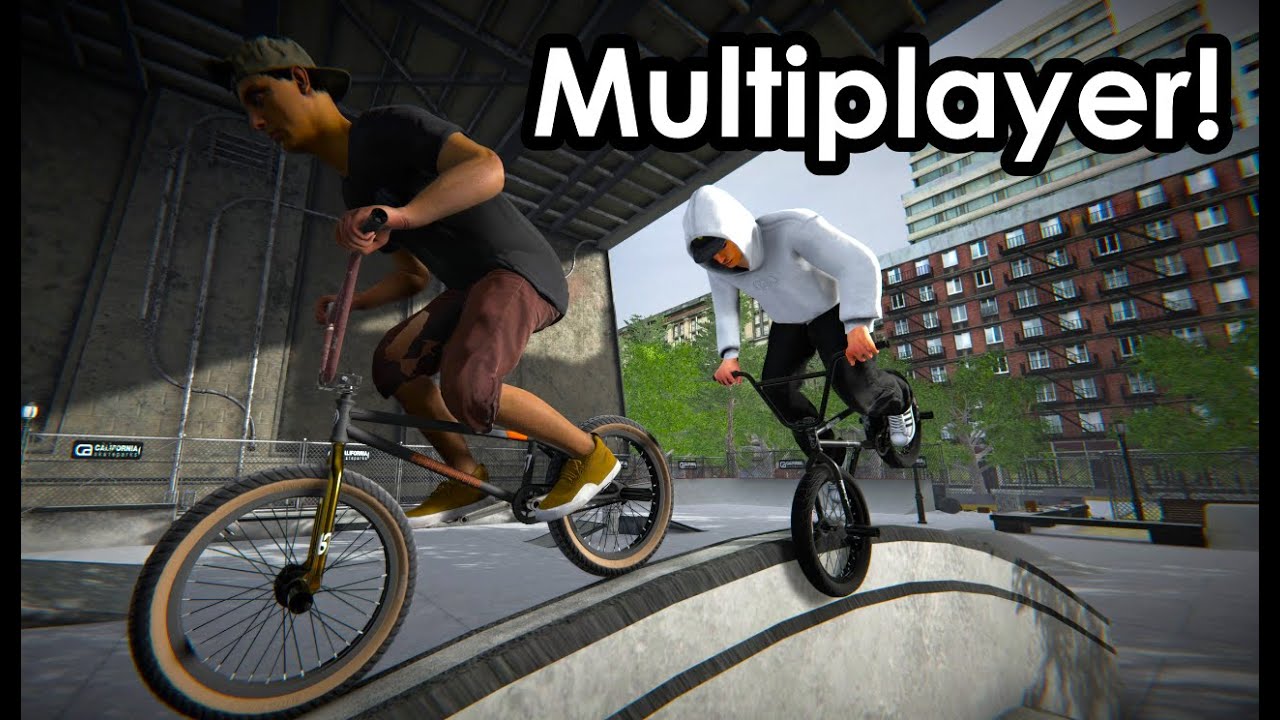 Finally Trying v2.0 Multiplayer in BMX Streets! - LES Skatepark