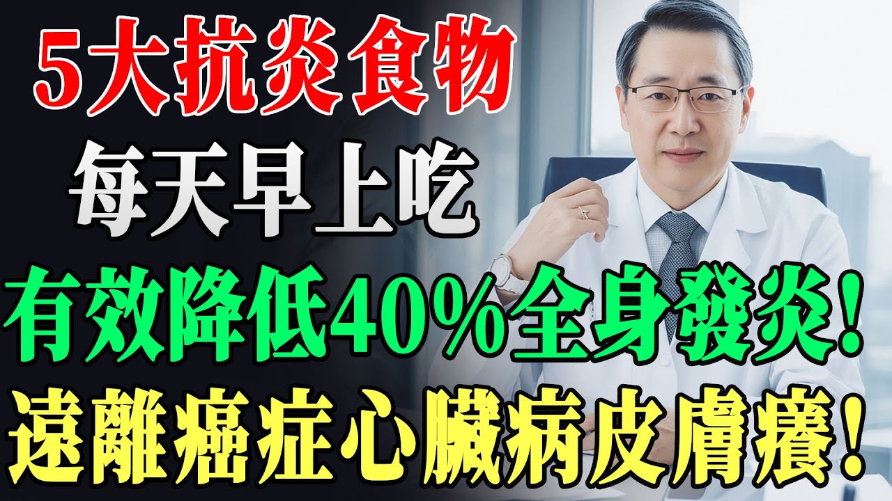 關節炎、腸胃炎、皮膚癢都在提醒你「慢性發炎」失控！哈佛認證5種神級抗炎早餐，天天吃發炎指標竟降40%！