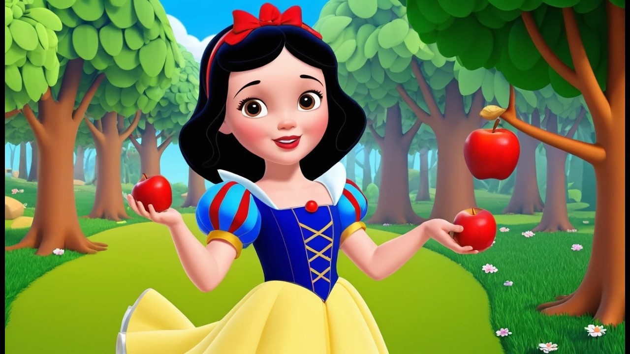 Белоснежка учит метать яблоки 🍎👸