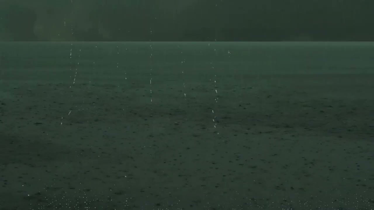 A Quiet Storm 🌧️ Heavy Rain, Soft Thunder & Lightning Shadows in the Distance