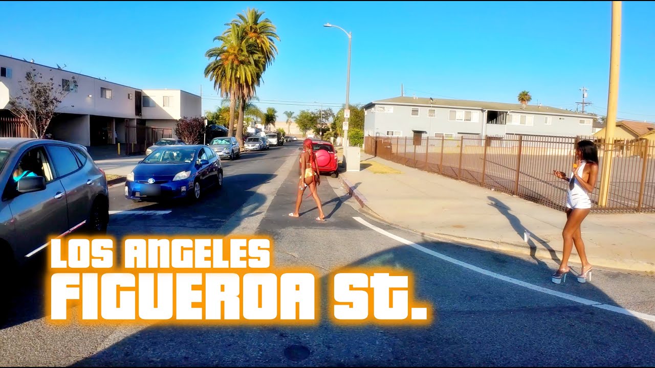 Figueroa Street in South Los Angeles | 4K Real Road Trip Video  ‼️