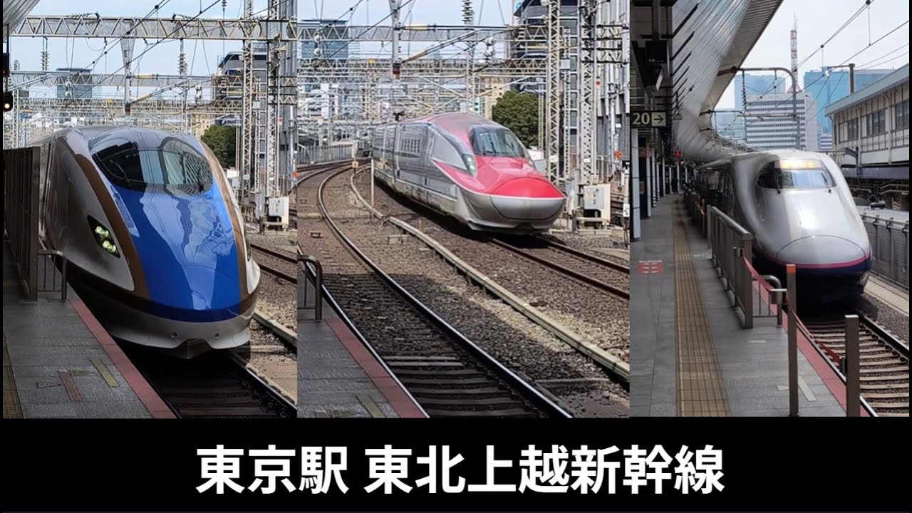 東京駅東北上越新幹線ホームの様子/The Tohoku Joetsu Shinkansen platform at Tokyo Station