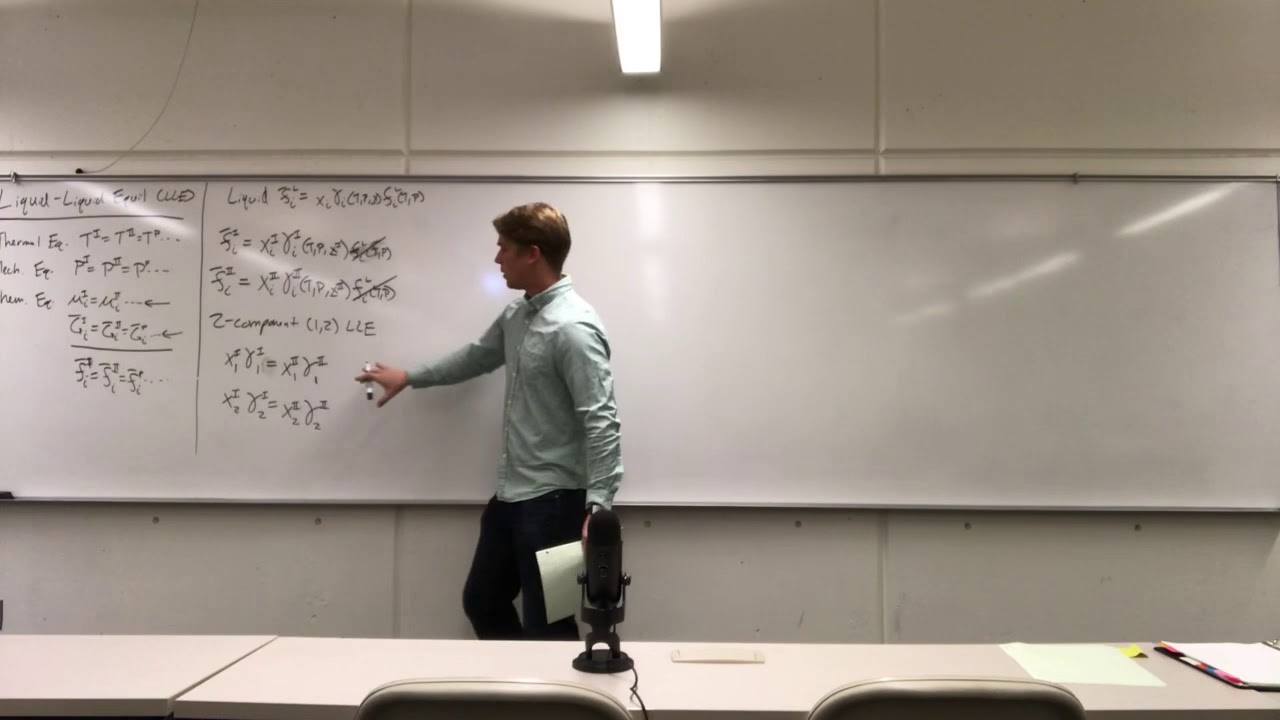 (Oct. 21, 2019) Liquid-liquid equilibrium