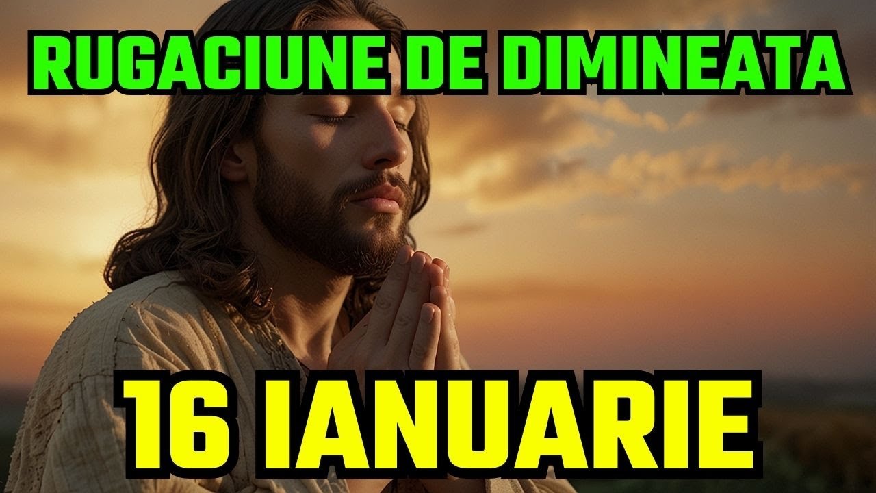 🔴 RUGĂCIUNEA DE DIMINEAȚĂ | 16 IANUARIE | RUGACIUNE MINUNEA | RUGACIUNE SCURT 🔴