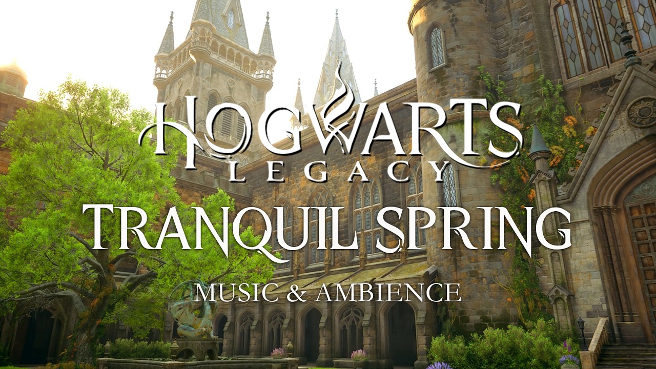 The Hogwarts Scenery Is Tranquil In The Spring  - Calming & Peaceful Harry Potter Music & Ambience