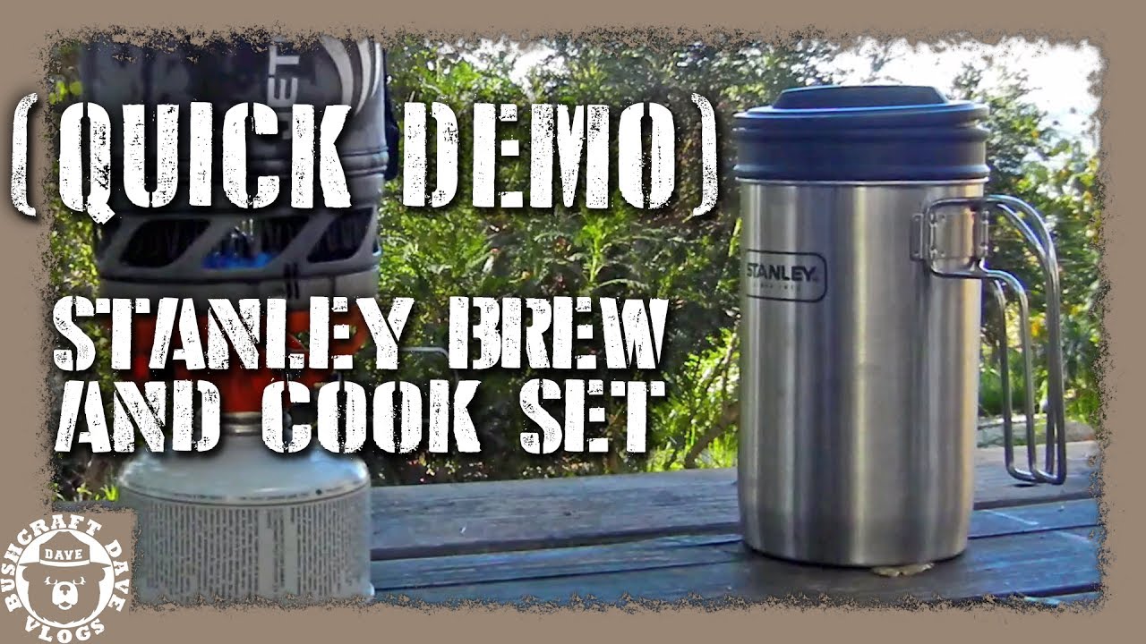 Stanley Brew and Cook Set: French Press Camping Coffee and Cook Pot Bushcraft Coffee