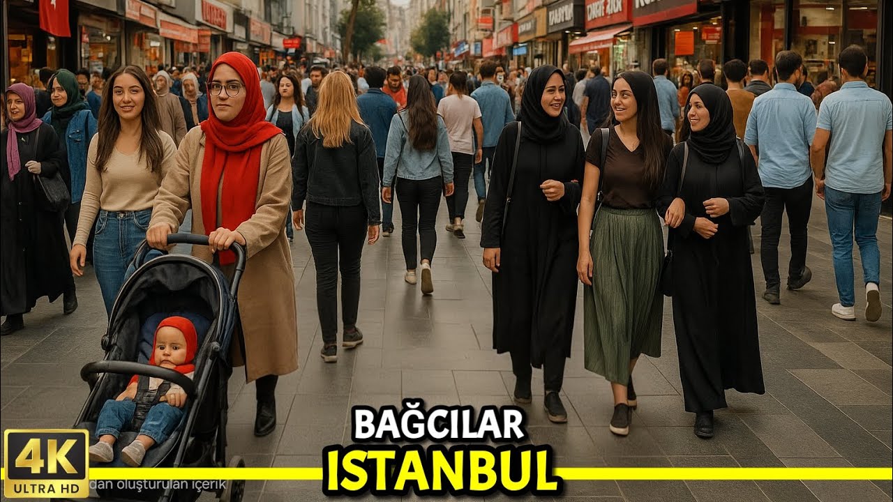 BAGCILAR SQUARE ISTANBUL 2025 | REAL STREET LIFE IN ((4K ULTRA HD))